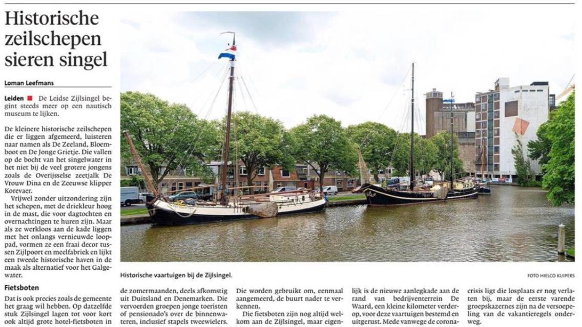 Zeilschip De Vrouw Dina * Leiden